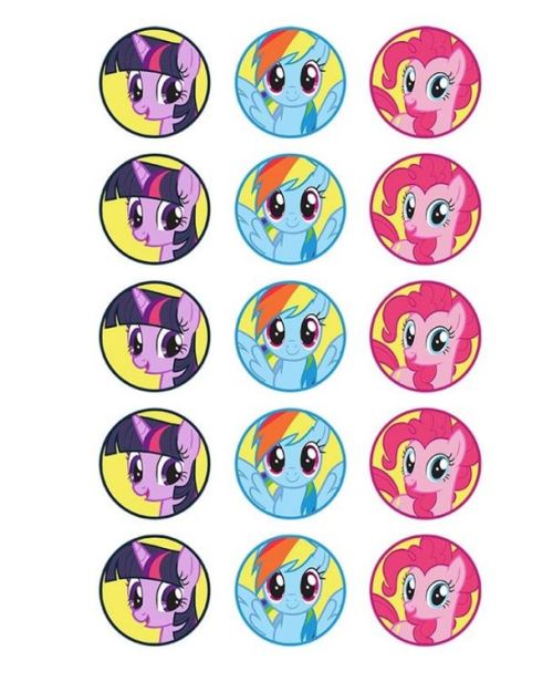 Edible Icing Cupcake Images – My Little Pony