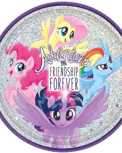 My Little Pony Holographic Dinner Plates 8pk