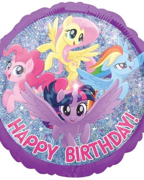My Little Pony Holographic Birthday Foil Balloon