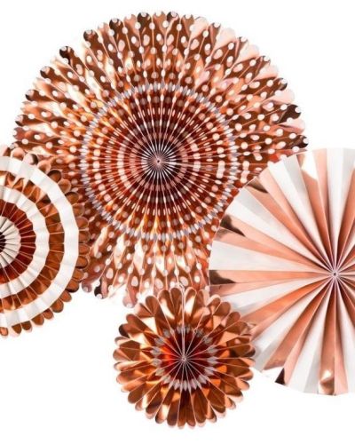 My Minds Eye Party Fans – Rose Gold