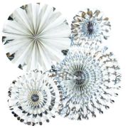 My Minds Eye Party Fans – Silver