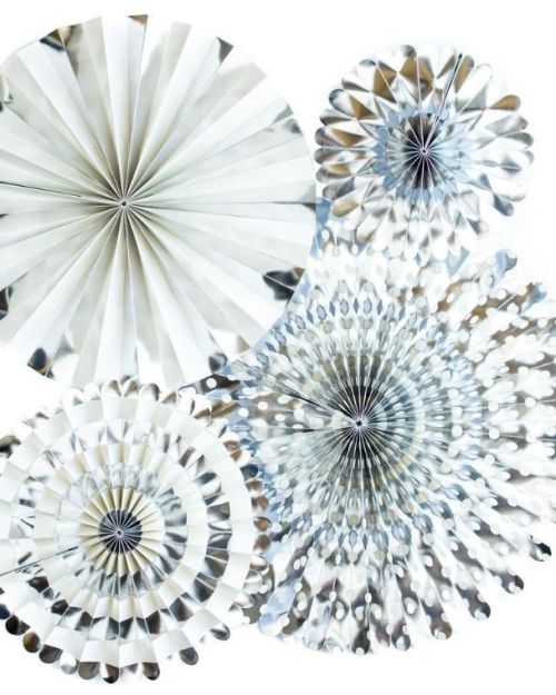 My Minds Eye Party Fans – Silver