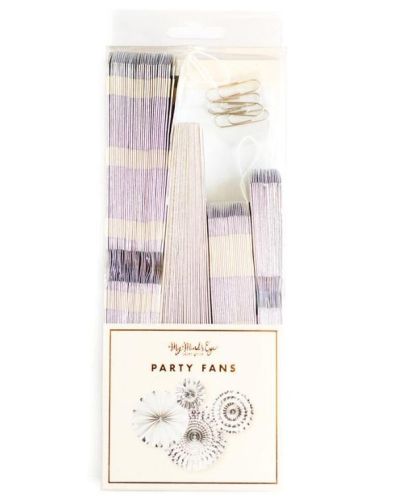 My Minds Eye Party Fans – Silver
