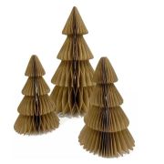 35cm Christmas Honeycomb Tree Natural