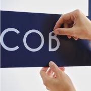 Navy Customisable Happy Birthday Photo Booth Frame