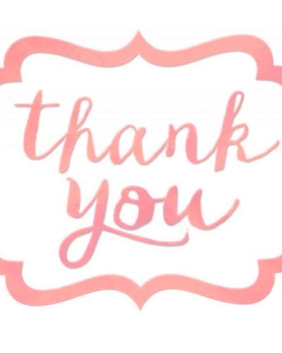 Thank You Stickers 50pk – New Pink