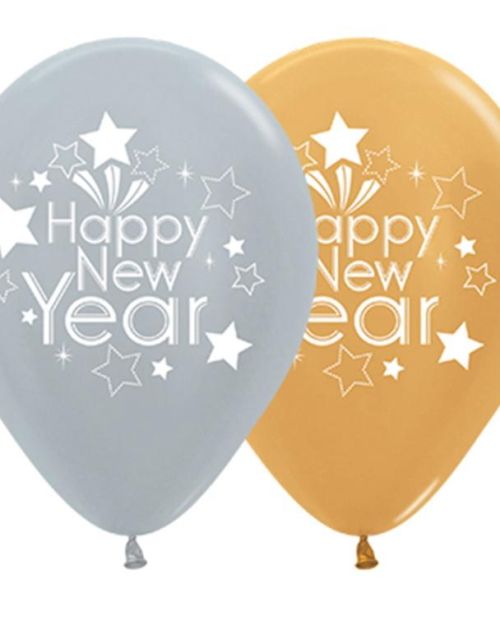 Happy New Years Balloons 5pk