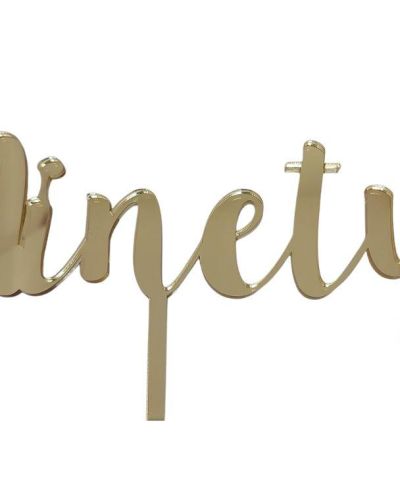 Ninety Cake Topper – Gold