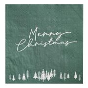 Nordic Noel Merry Christmas Lunch Napkins 16pk