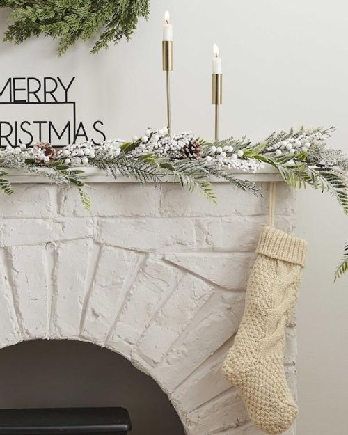 Nordic Noel Snowy Christmas Garland