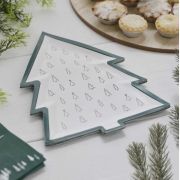 Nordic Noel Tree Shaped Plates 8pk