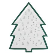 Nordic Noel Tree Shaped Plates 8pk