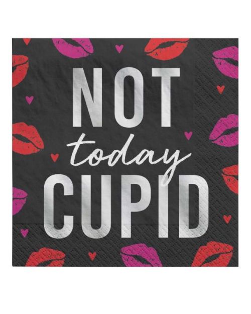 Not Today Cupid Beverage Napkins 16pk