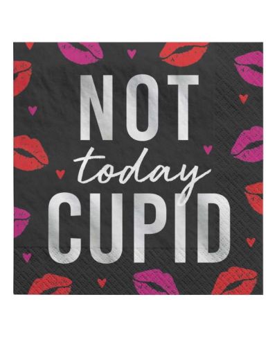 Not Today Cupid Beverage Napkins 16pk