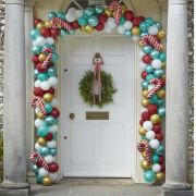 Novelty Candy Cane Christmas Balloon Arch Kit