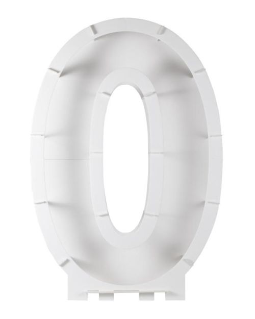 Number 0 Balloon Mosaic Stand