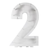 Number 2 Balloon Mosaic Stand