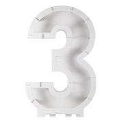 Number 3 Balloon Mosaic Stand