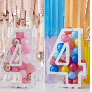 Number 4 Balloon Mosaic Stand