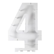 Number 4 Balloon Mosaic Stand