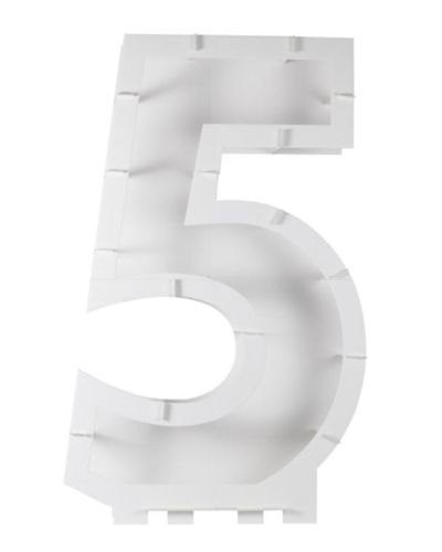 Number 5 Balloon Mosaic Stand