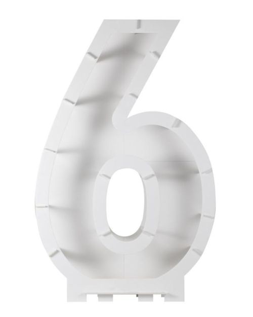 Number 6 Balloon Mosaic Stand