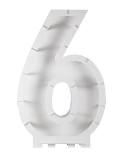 Number 6 Balloon Mosaic Stand