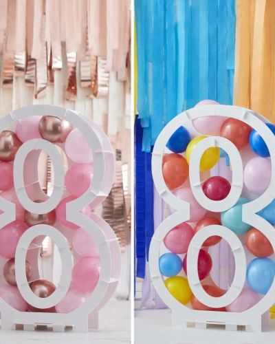 Number 8 Balloon Mosaic Stand