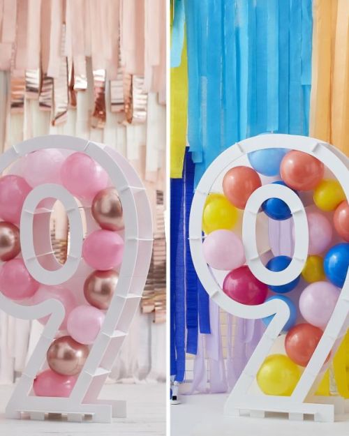 Number 9 Balloon Mosaic Stand