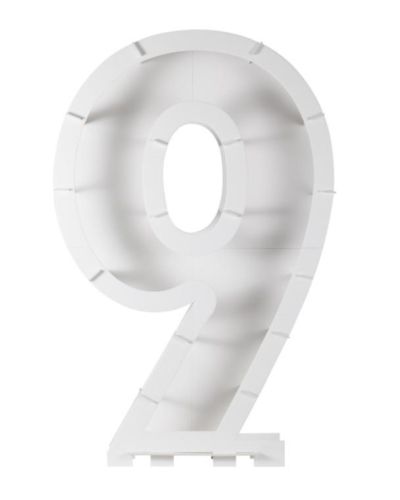 Number 9 Balloon Mosaic Stand