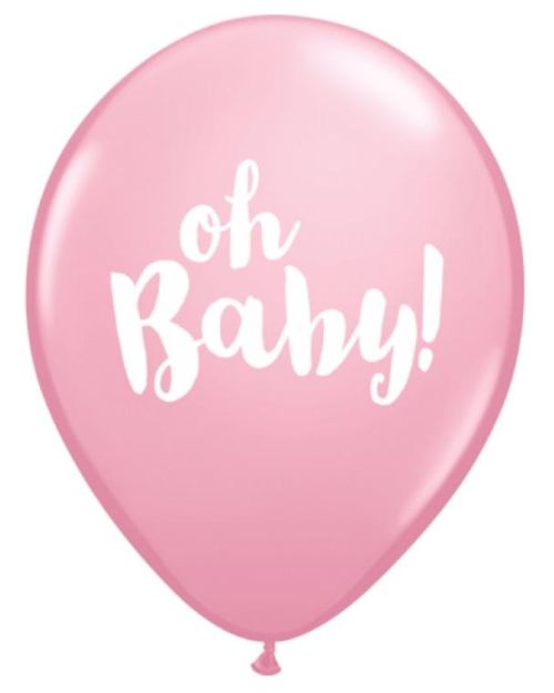Oh Baby Balloon – Pastel Pink