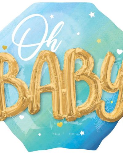 Oh Baby Boy 3D Foil Balloon