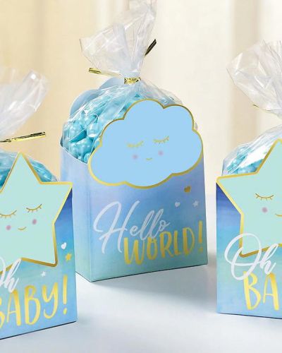 Oh Baby Boy Favour Box Kit 8pk