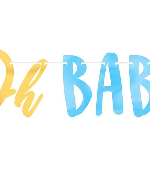 Oh Baby Boy Letter Banner