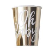 Oh Baby Gold Cups 8pk