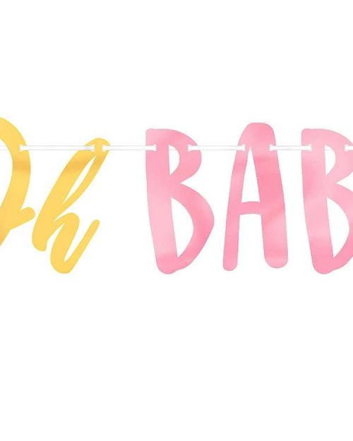 Oh Baby Girl Letter Banner