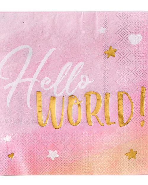 Oh Baby Girl Lunch Napkins 16pk