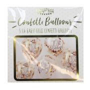 Oh Baby Gold Confetti Balloons 5pk