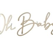 Gold Oh Baby Cake Decoration