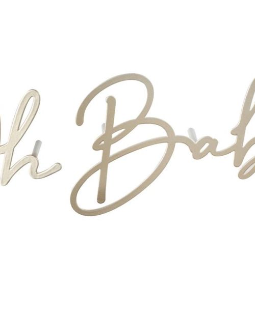 Gold Oh Baby Cake Decoration