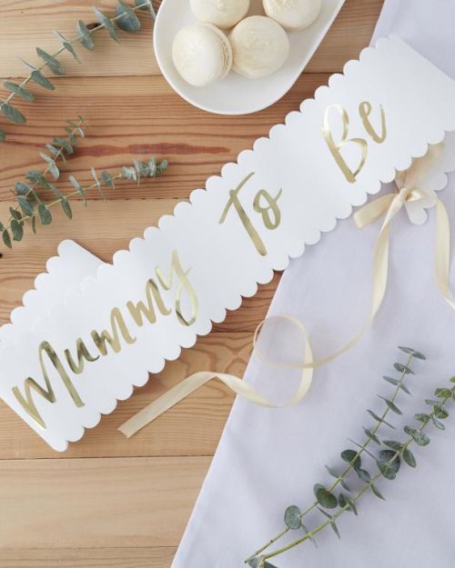 Oh Baby Gold Mummy to Be Sash