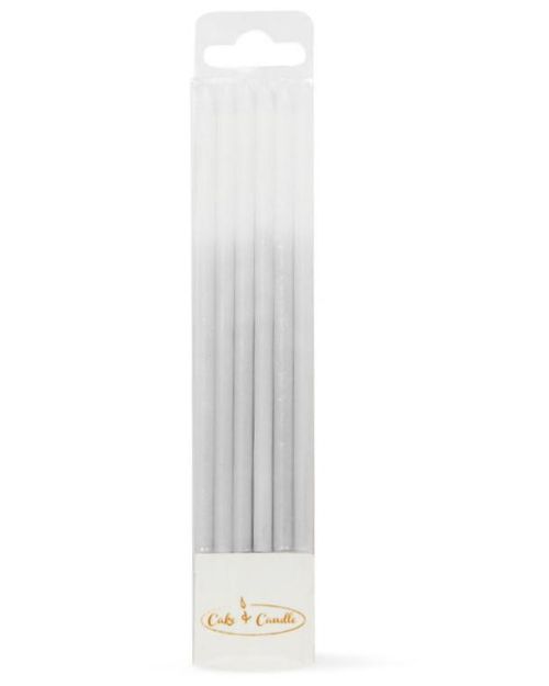 Ombre Candles – Silver