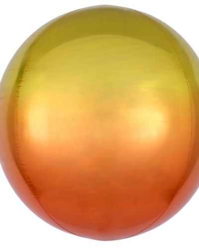 Ombre Orbz Balloon – Yellow & Orange