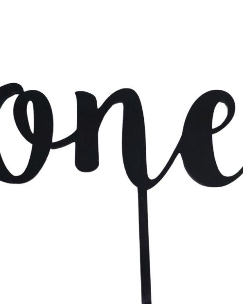 Black Cake Topper – One