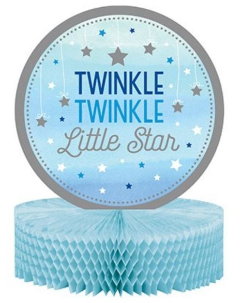 One Little Star Boy Honeycomb Centrepiece