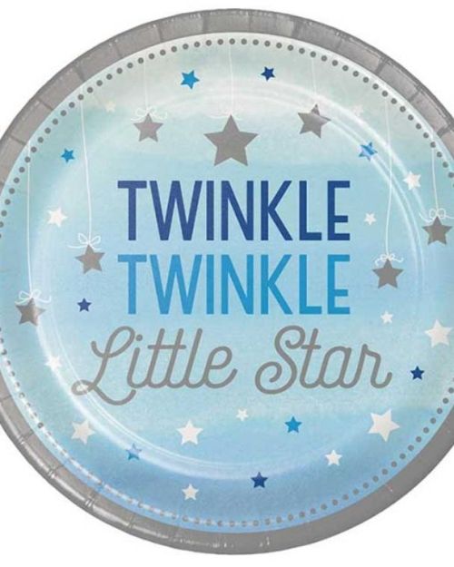 One Little Star Boy Dinner Plates 8pk