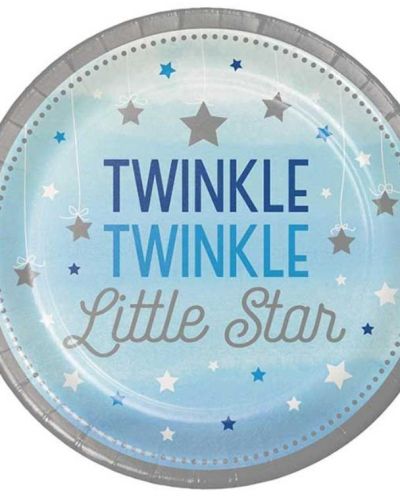 One Little Star Boy Dinner Plates 8pk