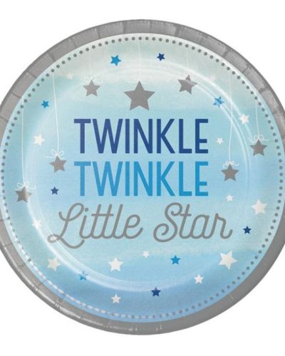 One Little Star Boy Lunch Plates 8pk