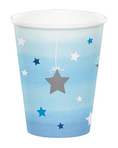 One Little Star Boy Paper Cups 8pk