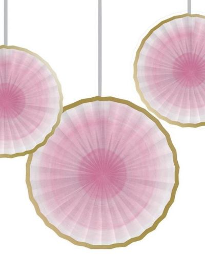 One Little Star Girl Hanging Paper Fans